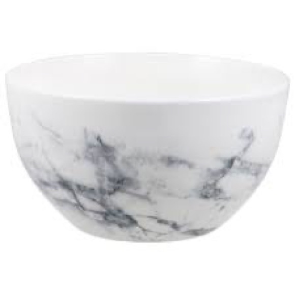 Marble Printed Stoneware Bowl Set - Picture 3 of 3